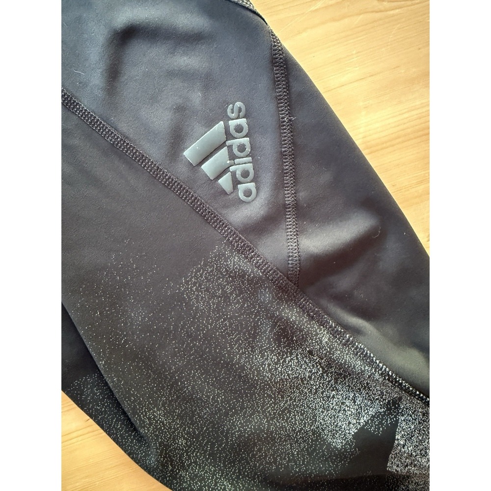 adidas AEROREADY USA Volleyball Cropped Leggings Women's S Black/Gray - Picture 4 of 4